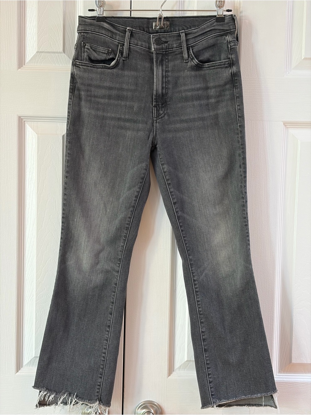 Mother Save Your Soul (Gray) The Insider Crop Step Fray Jeans Size 29